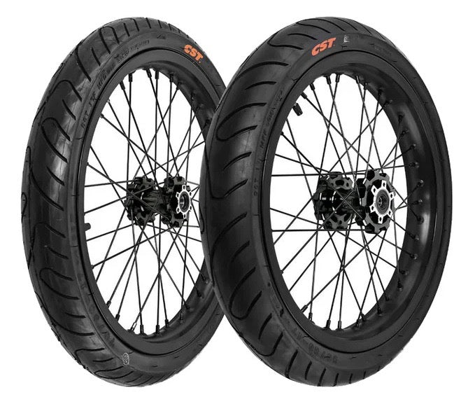 Light Bee Wheel Kit Electric Dirt Bike Tires Motorcycle Parts SuperMoto Wheels